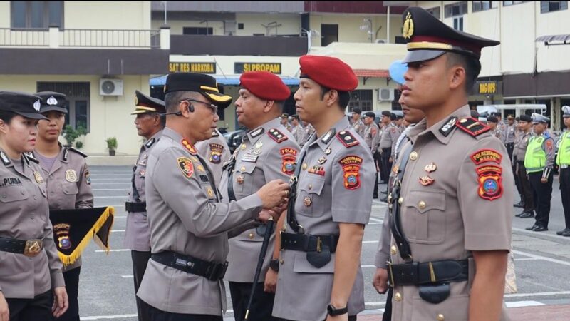 Polrestabes Medan Gelar Sertijab Satresnarkoba Kini Dinahkodai Kompol Adrian