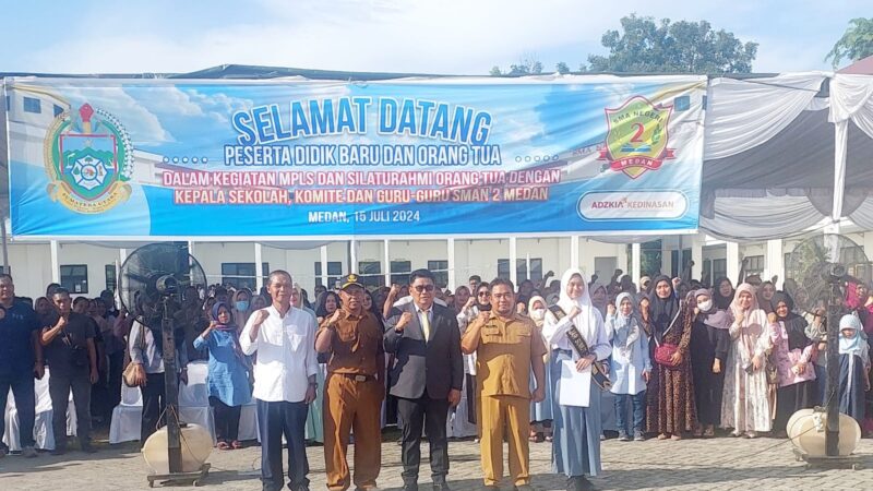 Sambut Siswa Baru dengan Antusias, SMAN 2 Medan Gelar Masa Pengenalan Lingkungan Sekolah, Ini Kata Kepsek Drs Marsito