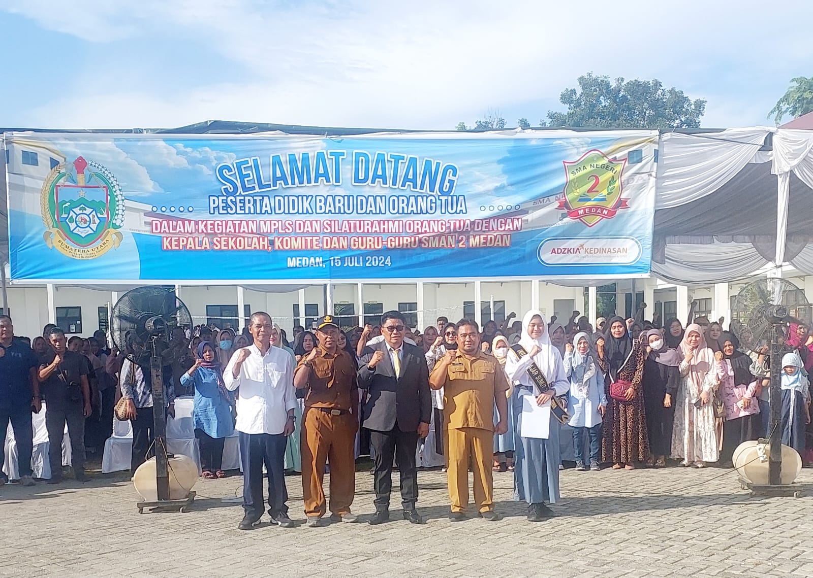 Sambut Siswa Baru dengan Antusias, SMAN 2 Medan Gelar Masa Pengenalan Lingkungan Sekolah, Ini Kata Kepsek Drs Marsito