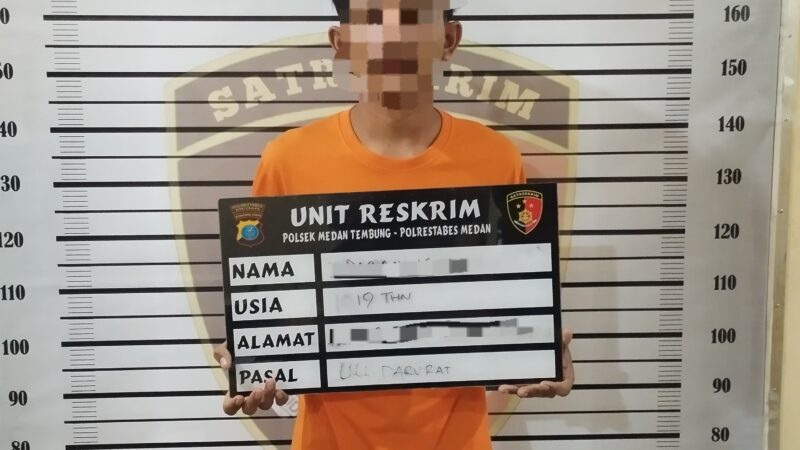 Personil Sat Brimob Polda Sumut Laksanakan Patroli Cipta Kondisi Kamtibmas di Wilayah Hukum Polsek Medan Tembung