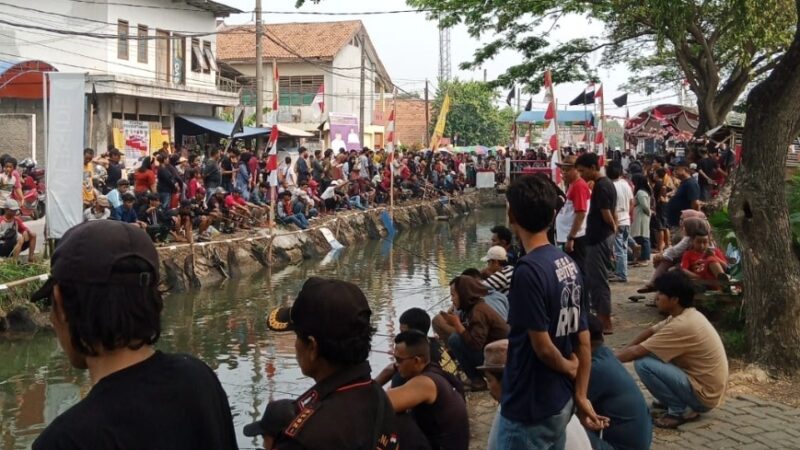 Lomba Memancing Liar Dalam Rangka HUT Kemerdekaan RI Ke 78 Siang Hari Di Ikuti Ratusan Peserta