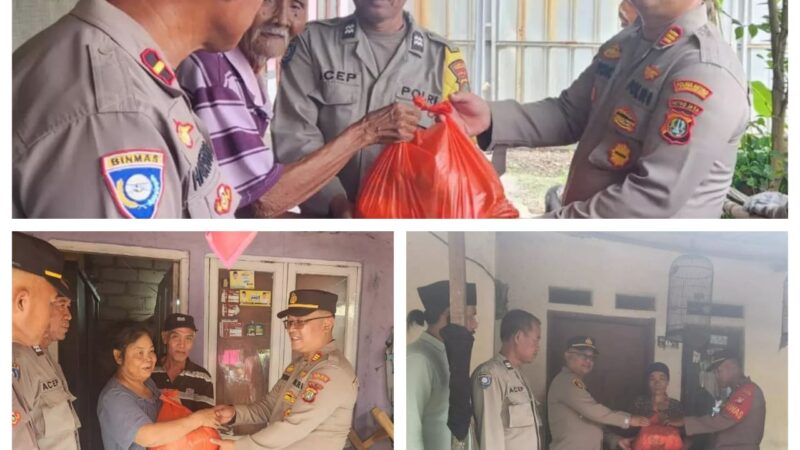 Silahturahmi Dan Pemberian Bantuan Sosial Oleh Kapolsek Sepatan Pada Warga Desa Pondok Jaya