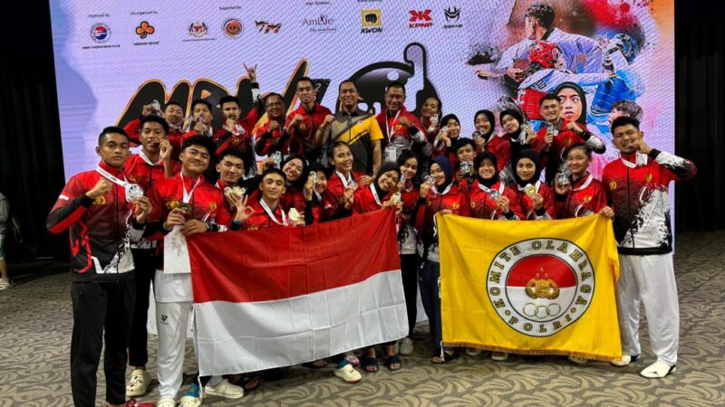 Tim Taekwondo Garbha Presisi Polri mendulang prestasi di kejuaraan Taekwondo Internasional di Malaysia 2024