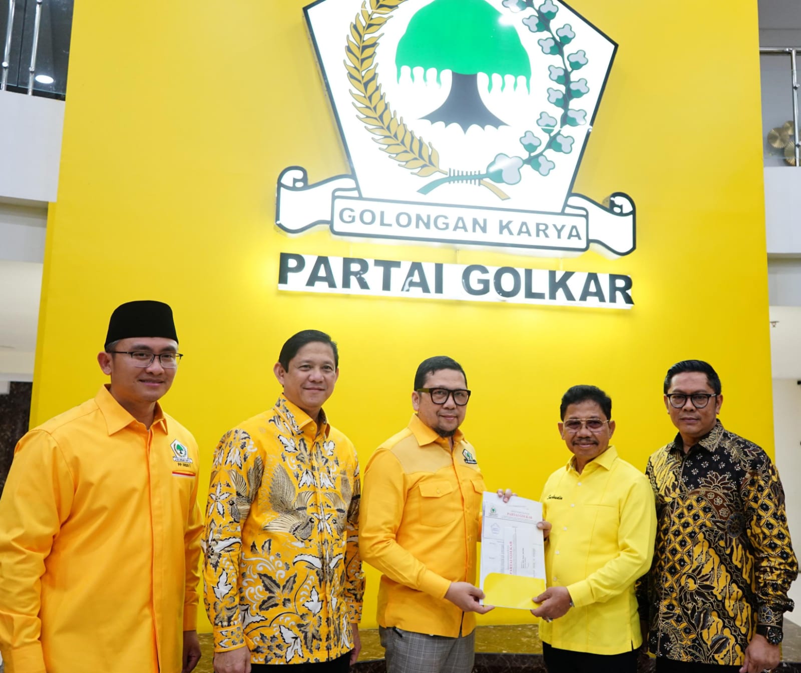 Surat Rekomendasi Sachrudin – Maryono Dikeluarkan DPP Partai Golkar