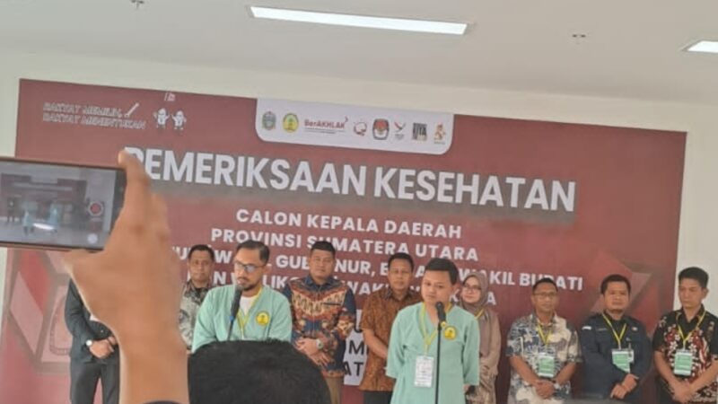 Tes Kesehatan, Cawakot Binjai Dokter Donal Anjar Simanjuntak : Selain Calon Walikota Warga Binjai juga Harus Sehat