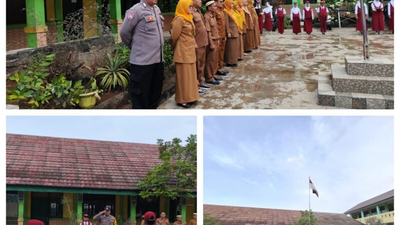 Kegiatan bhabinkamtibmas Desa Lebak Wangi Sambangi SDN LEBAK WANGI