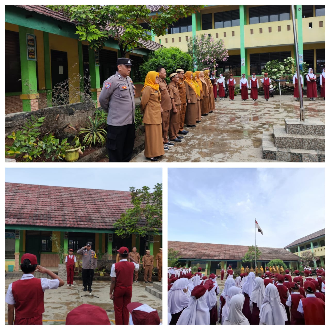 Kegiatan bhabinkamtibmas Desa Lebak Wangi Sambangi SDN LEBAK WANGI