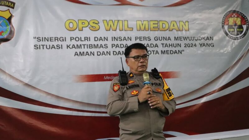 Humas Polrestabes Medan Wujudkan Sinergi Polri dan Insan Pers Pilkada 2024 yang Aman dan Damai di Kota Medan