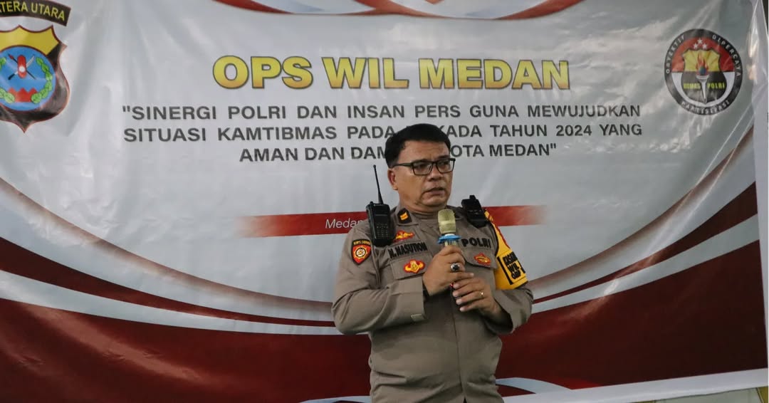 Humas Polrestabes Medan Wujudkan Sinergi Polri dan Insan Pers Pilkada 2024 yang Aman dan Damai di Kota Medan