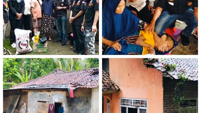 Tim GWI Bersama Tim Ormas BPPKB Banten, Berikan Bantuan Sosial Kepada Warga Yang Kurang Mampu Di Lokasi Desa Winong.