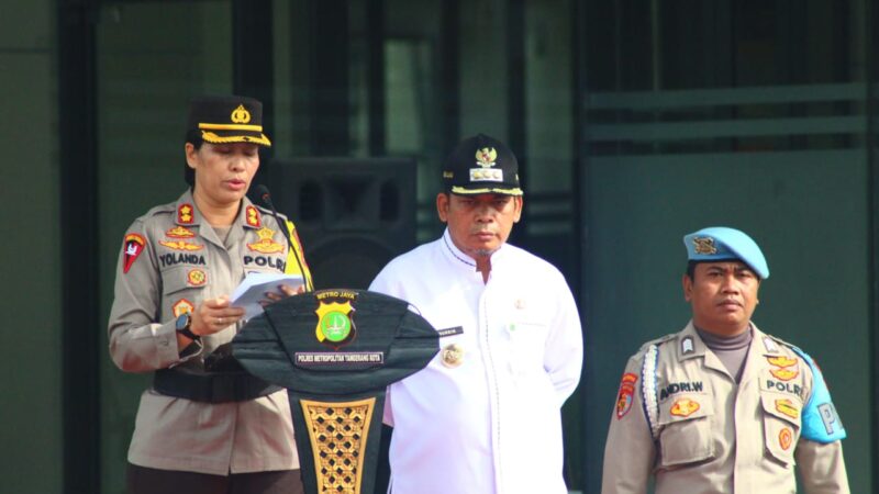 Apel Operasi Lilin Jaya, 1. 499 Personil Gabungan Siap Amankan Nataru di Wilayah Hukum Polres Metro Tangerang Kota