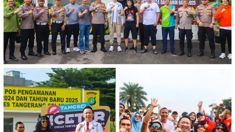 Kapolres Tangsel Sosialisasikan CETAR di CFD Bintaro