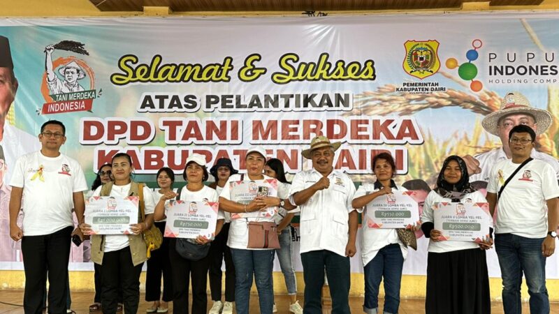 Tani Merdeka Sumut Lantik Pengurus Daerah Dairi, Mhd Husni: Dorong Ketahanan Pangan Lokal