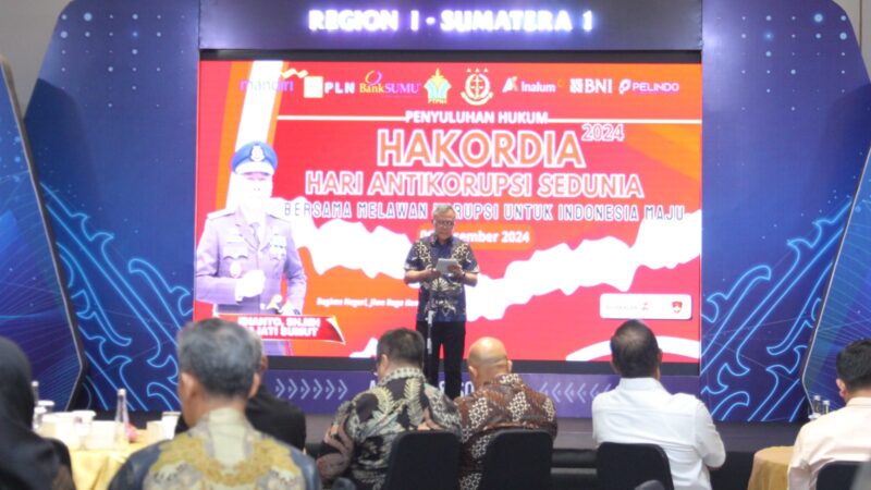 Penyuluhan Hukum Dalam Rangka Hakordia, Kajati Sumut Ajak Peserta Memperkuat Budaya Antikorupsi