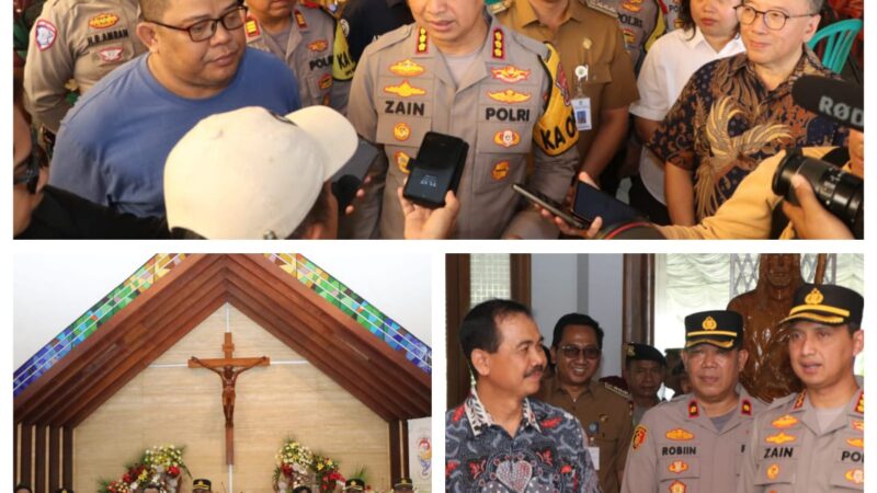 Kunjungi Gereja, Pospam dan Pos Yan, Kapolres Metro Tangerang Cek Kesiapan Pengamanan Perayaan Natal 2024