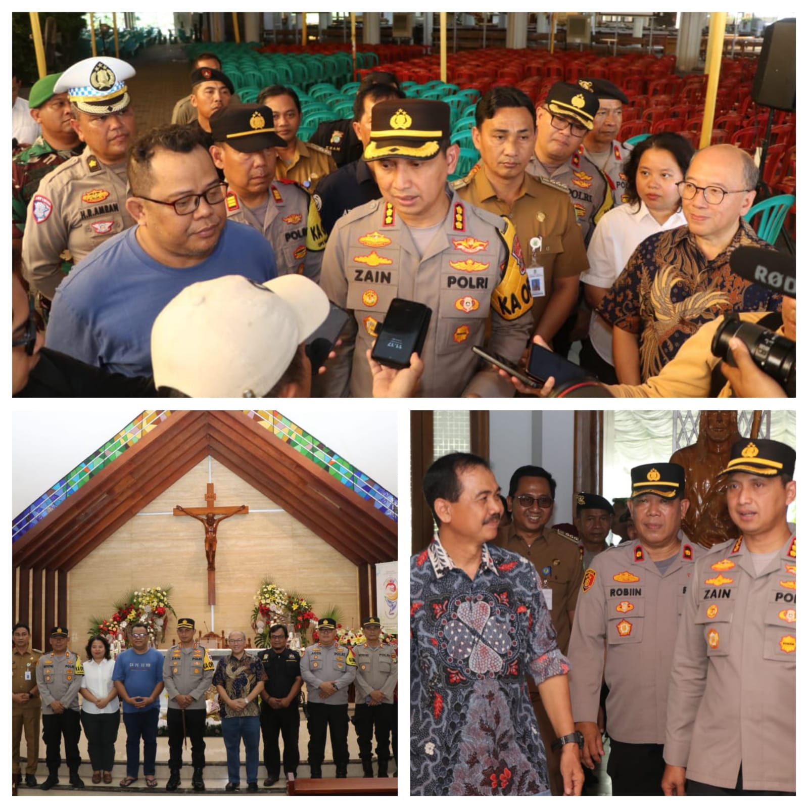 Kunjungi Gereja, Pospam dan Pos Yan, Kapolres Metro Tangerang Cek Kesiapan Pengamanan Perayaan Natal 2024