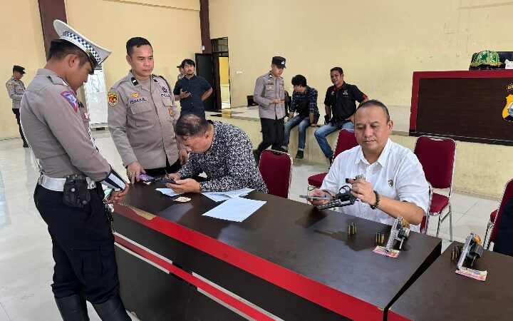 Polres Gowa Gelar Pemeriksaan Senpi dan Amunisi oleh Tim Polda Sulsel