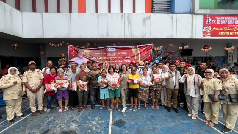 Gerindra Sumut Rayakan HUT ke-17 dengan Berbagi Kebahagiaan di Imlek 2025 Bersama PIRA, PPIR, & GRIB Jaya di Perguruan Nasional Budi Utomo Medan