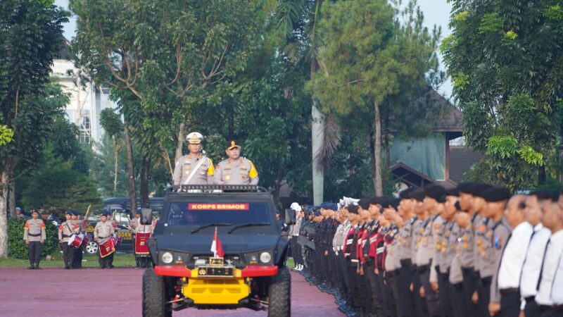 Kapolda Sumut Pimpin Apel Gelar Pasukan Operasi “Keselamatan Toba 2025”