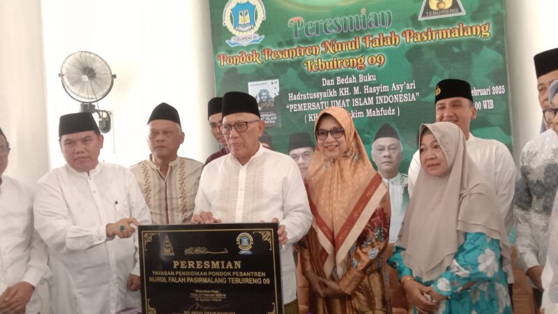 KH. Abdul Hakim Mahfudz Resmikan Ponpes Nurul Falah Cabang Tebuireng Ke-09,di Lebak Banten