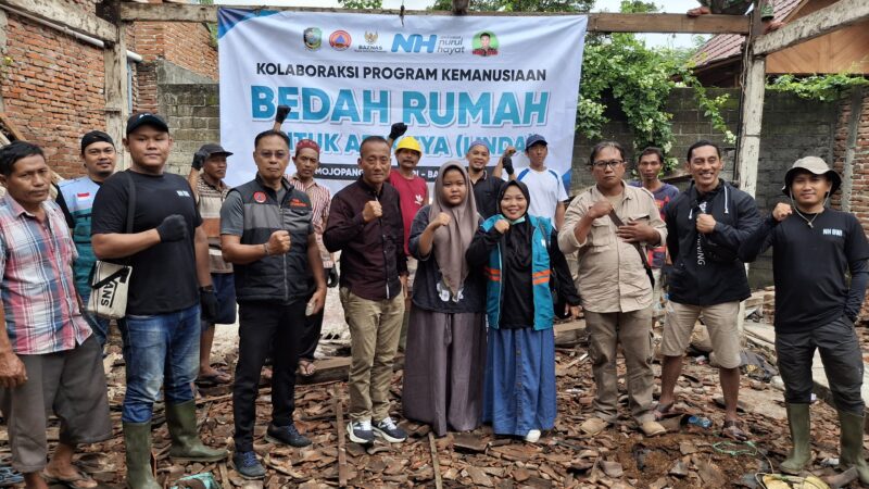 Pegiat Sosial dan Stakeholder Kabupaten Banyuwangi ,Berkolaborasi Membantu Program Bedah Rumah,Seorang Remaja Yatim Piatu