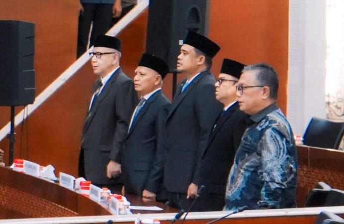 Ikuti Paripurna Pengumuman Penetapan Gubsu-Wagubsu Terpilih, Bobby Nasution: Insya Allah Amanah Ini Kami Jalankan Sebaik-baiknya
