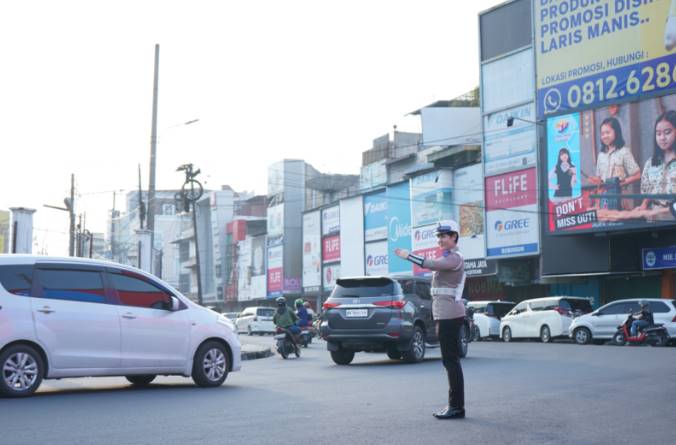 Operasi Keselamatan Hari Kedua, Ditlantas Polda Sumut Terapkan Buddy System Pengaturan Lalin
