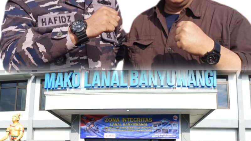 Danlanal Banyuwangi Berkomitmen Bersinergi Dalam Perang Melawan Narkoba