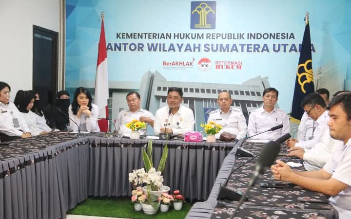 Kanwil Kemenkum Sumut Laksanakan Rapat Penguatan Tugas Pokok dan Fungsi Perancang Peraturan Perundang-undangan