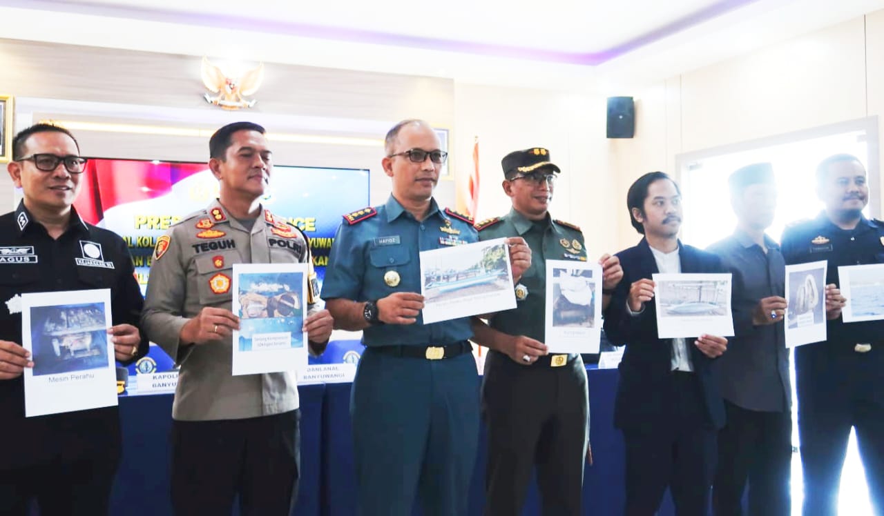 Lanal Banyuwangi Gagalkan Aksi Illegal Fishing, 4 Pelaku Diamankan