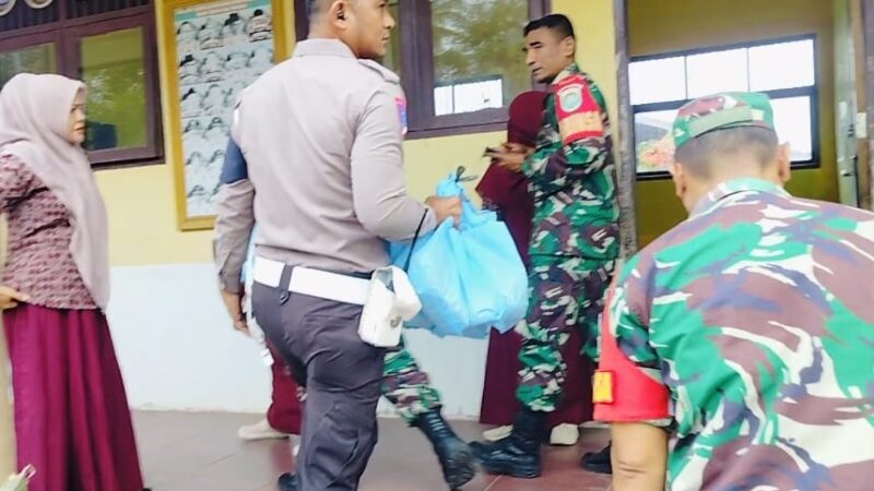 Polres Lhokseumawe Kawal Distribusi Makan Bergizi Gratis untuk Ratusan Siswa
