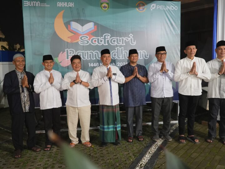 Lanal Palembang Bersinergi Bersama Pelindo Gelar Safari Ramadan 1446 H