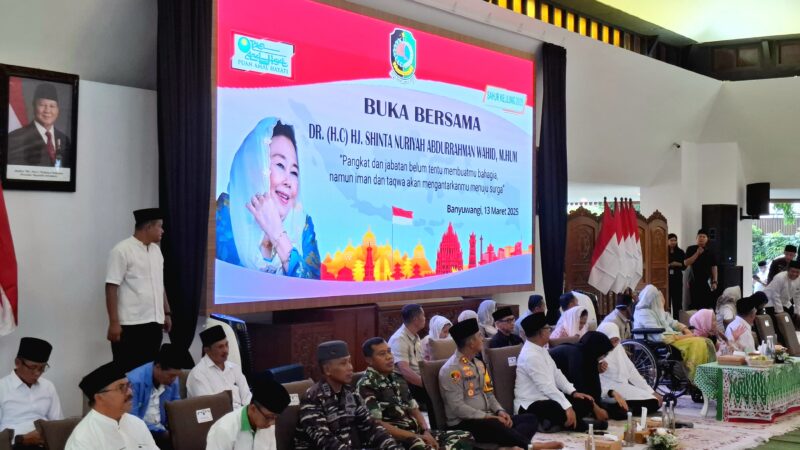 Wakapolresta Banyuwangi Hadiri Acara Gelar Buka Puasa bersama Hj. Shinta Nuriyah Abdurrahman Wahid, Pesan Toleransi dan Kebersamaan Disampaikan