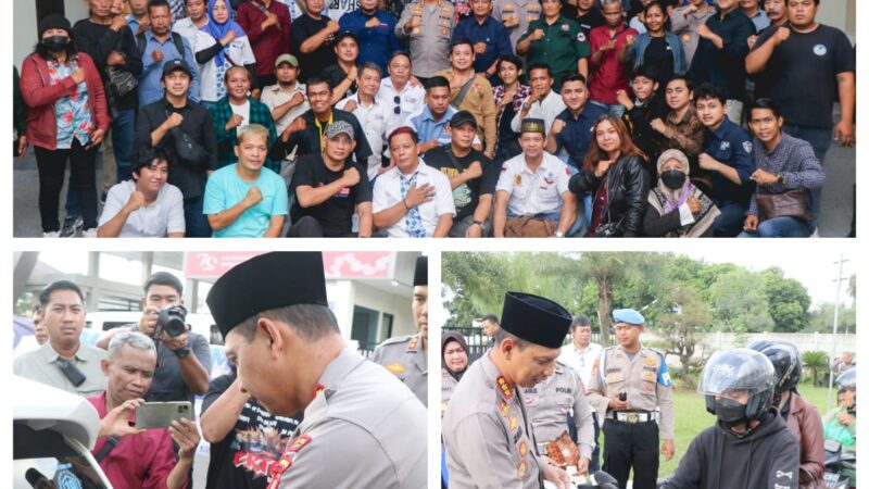 Polres Metro Tangerang Kota Berbagi Takjil dan Berbuka Puasa Bersama Awak Media,serta Mensosialisasikan Call Center 110 Saat Mudik