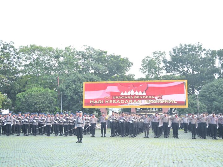 Upacara Bendera dalam Rangka Hari Kesadaran Nasional di Polda Jabar