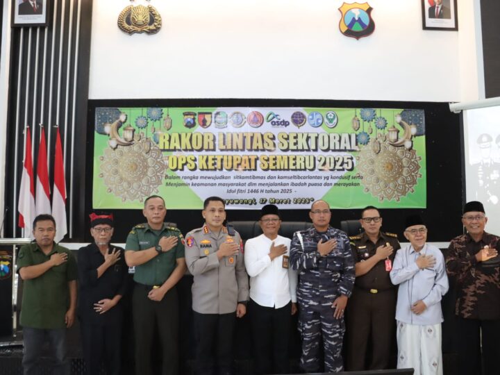 Polresta Banyuwangi Gelar Rakor Lintas Sektoral Operasi Ketupat Semeru 2025