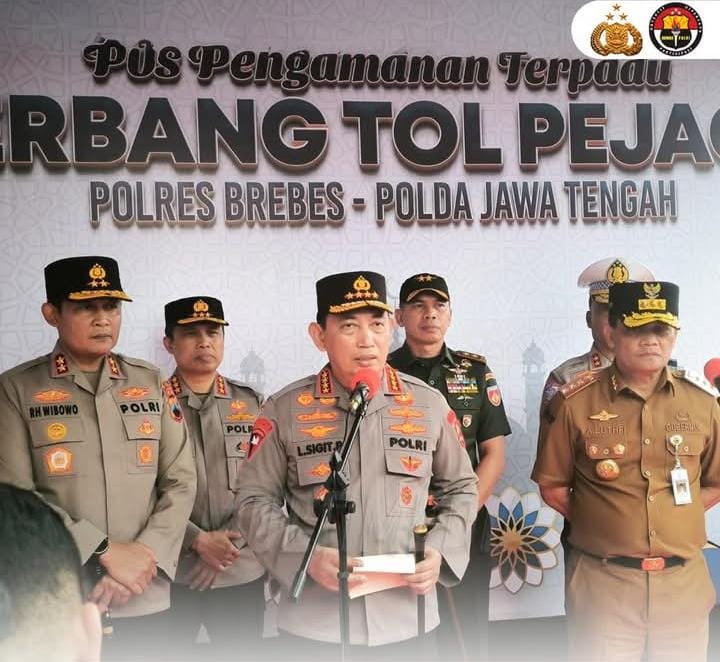 Kapolri Tinjau Kesiapan Pengamanan Arus Mudik  dan Balik Lebaran 2025,di Wilayah Hukum Polda Jateng