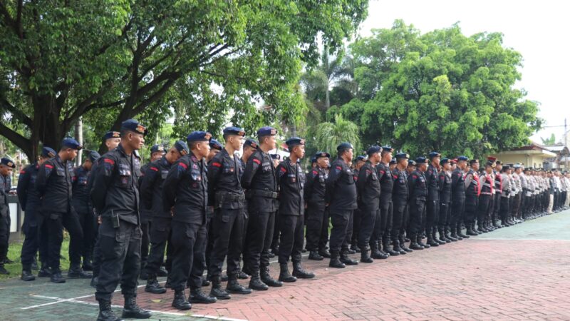 Sebanyak 400 Personel Polres dan Sat Brimob Polda Jatim, Siap Amankan PSU Pilkada Magetan 2025