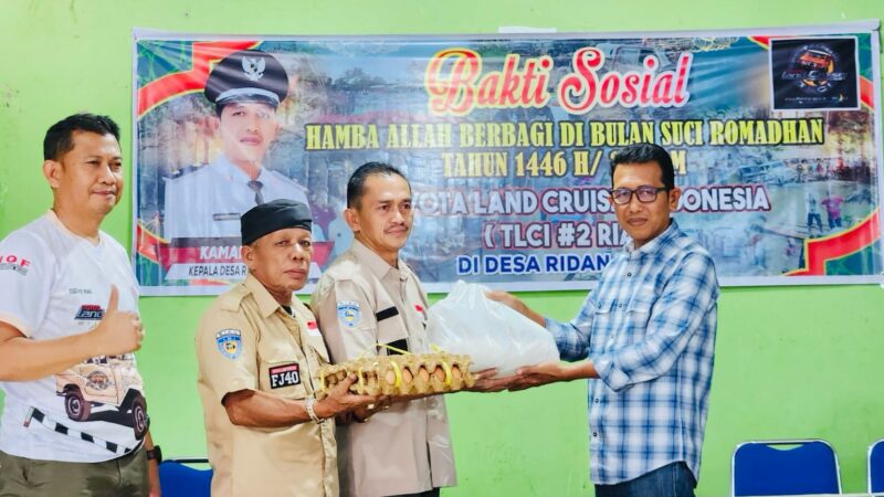 Kukuhkan Kepengurusan Korwil Kampar, TLCI Chapter2 Riau Berbagi Sembako ke Warga Ridan Permai Bangkinang