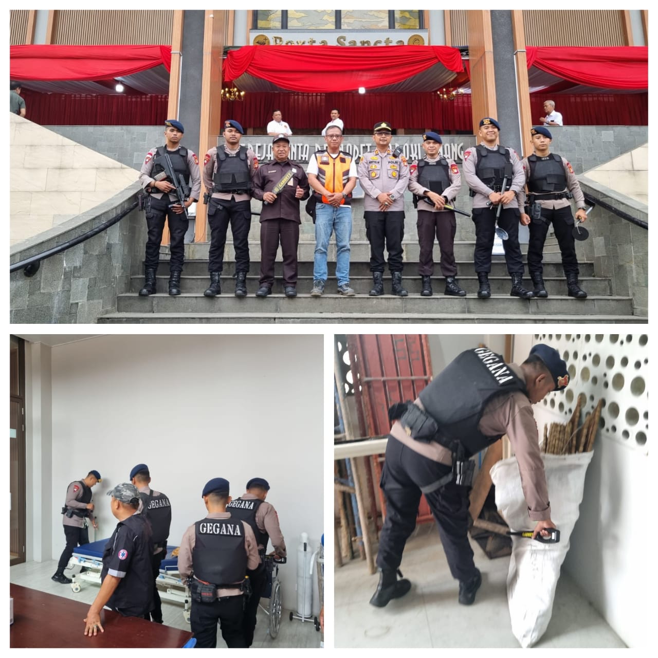Berikan Rasa Aman Bagi Umat Kristiani Saat Rayakan Hari Paskah ,Tim Jibom Polres Metro Tangerang Kota ,Sterilisasikan Gereja di kota Tangerang