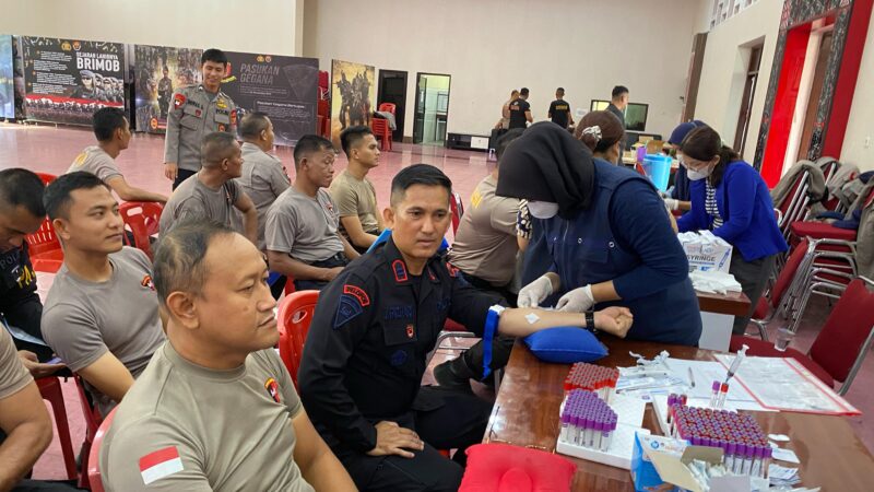 116 Personel Sat Brimob Polda Sumut Ikuti Pemeriksaan Cek Kesehatan Berkala