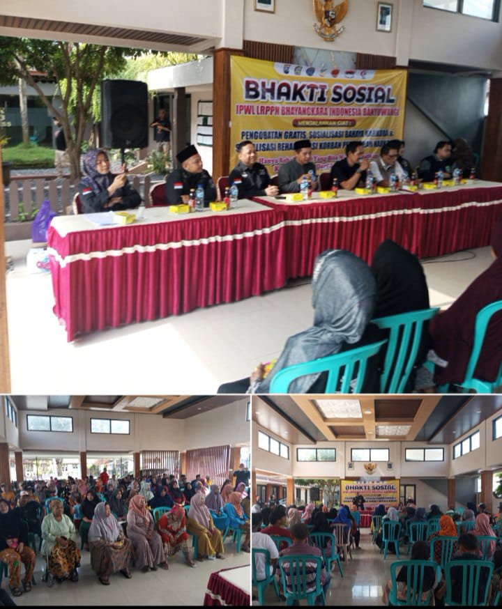 IPWL LRPPN-BI Banyuwangi Gelar Baksos Kesehatan Pengobatan Gratis,Bagi Warga Desa Grogol