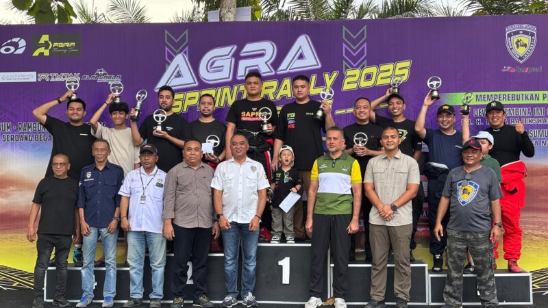 Pebalap Muda Musa Arjianshah Juara Umum Kejurda AGRA Sprint Rally 2025 di Serdang Bedagai