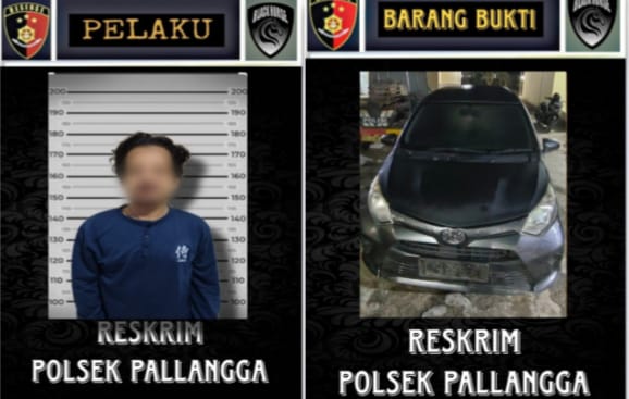 Tim Black Horse Polsek Pallangga Berhasil Menangkap Pelaku Penipuan dan Penggelapan Mobil di Gowa