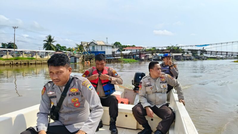 Satpolairud Polres HSU Bersama Tim Gabungan Laksanakan Penyisiran di Sungai Nagara,Guna Penyelamatan Korban Tenggelam