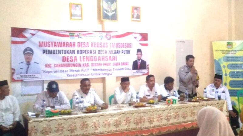 Desa Lenggahsari Resmi Bentuk Koperasi Merah Putih sebagai Motor Ekonomi Lokal