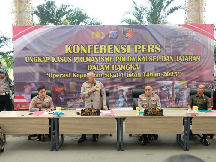 Sembilan Hari Operasi Sikat Intan, 135 Tersangka Diamankan Polda Kalsel dan Jajaran