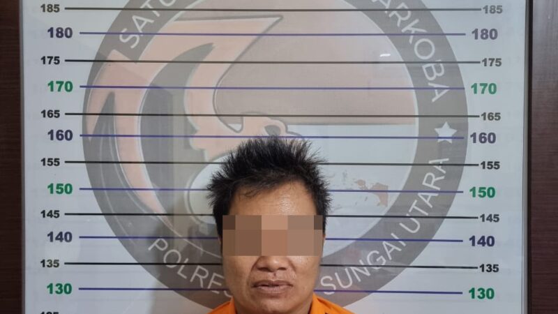Satresnarkoba Polres HSU Tangkap Pengedar Sabu di Amuntai Utara