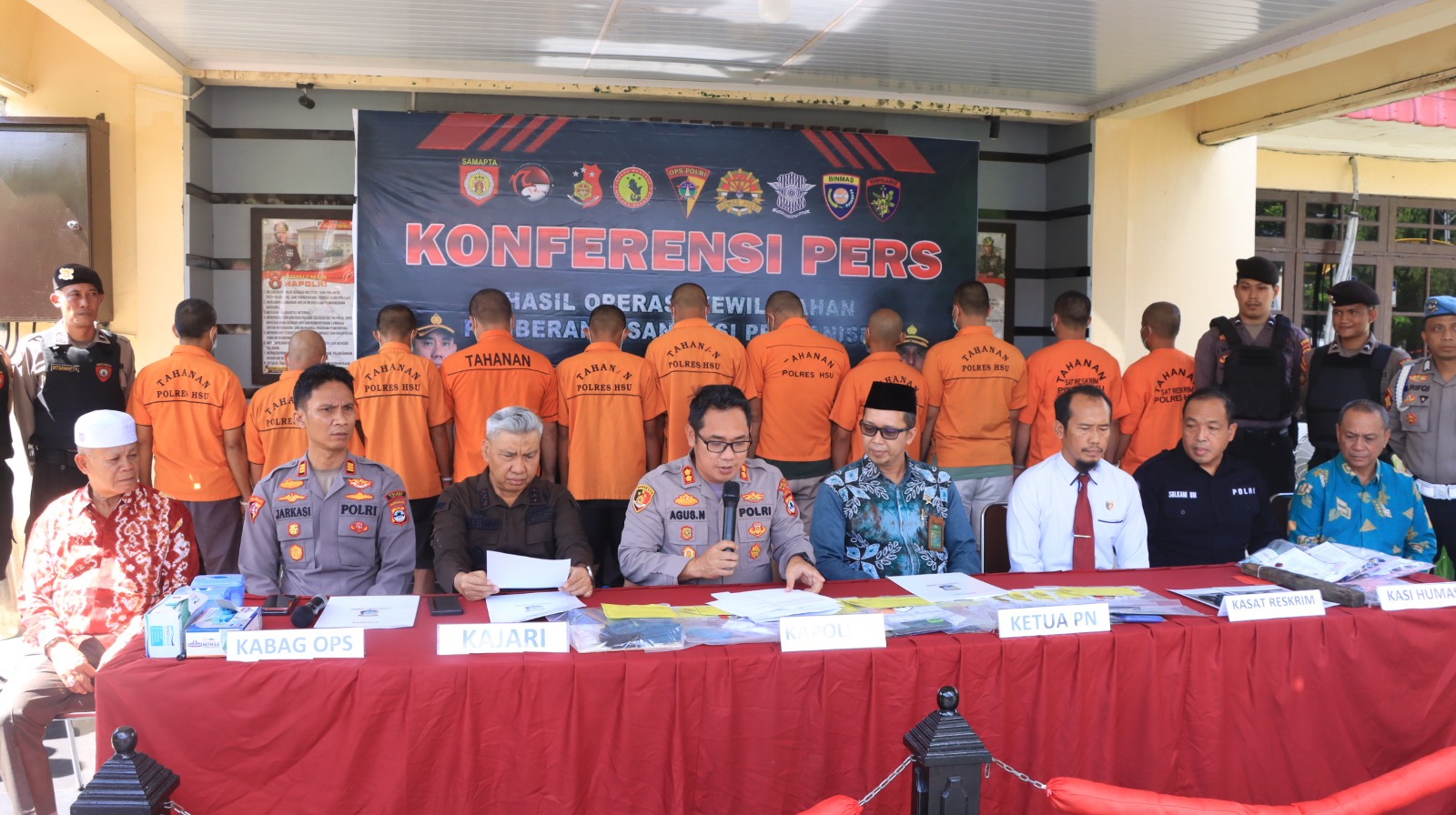 Ops Sikat Intan I 2025, Polres HSU Berhasil Ungkap 15 Kasus Dalam Waktu 14 Hari