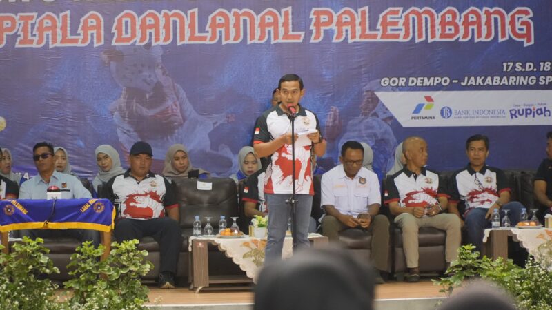 HUT ke 64 TNI AL, Danlanal Palembang Buka Kejuaraan Taekwondo 